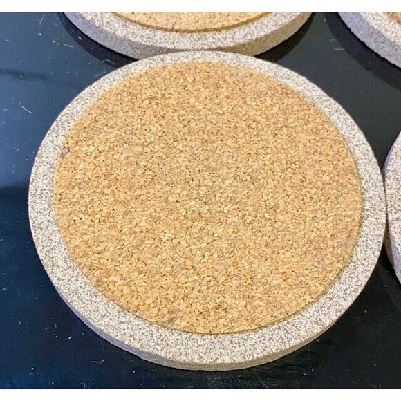 Thirstystone Sandstone Coasters Don't Mess with Texas Set of 4 Cork Backing - Picture 9 of 12